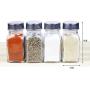 JUSTDOLIFE Seasoning Bottle Set Fashion Salt Container Spices Bottle Spice Container for Pepper