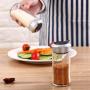 DUDDP Storage Spice lar set Reusable Jar Kitchen Seasoning Jar,Home Glass Pepper Bottle with Hole,Barbecue Seasoning Tank,Salt Shaker 3 Packs,Kitchen supplies