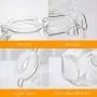 Glasgläser für Gewürze, Flrolove 30er Set 100 ml Oval, mit Dichtung und abgedichteten, schwingenden Deckeln, kleine Glasbehälter mit luftdichten Verschlüssen für Zuhause, Partygeschenke