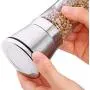 JUSTDOLIFE Pepper Mill Set Fashion Pepper Grinder Tall Glass Body Premium Stainless Steel Salt Mill 2 Pcs JUSTDOLIFE Pepper Mill Set Fashion Pepper Grinder Tall Glass Body Premium Stainless Steel Salt Mill 2 Pcs