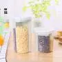 Bocal de Conservation Alimentaire pour Cuisine, Boîte de Rangement pour Céréales, Graines, Riz, avec Couvercle Vert, Taille L Bocal de Conservation Alimentaire pour Cuisine, Boîte de Rangement pour Céréales, Graines, Riz, avec Couvercle Vert, Taille L