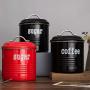 Metal Sealed Jars, Kitchen Household Grain Storage Tanks, Storage Spices/Candies/Oat Flakes/Coffee Beans