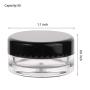 100 Pieces 3g Travel Cream Containers Leak Proof Small Size Sample Jars Empty Lip Balm Containers