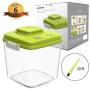 Lebensmittelbehälter Set mit Vakuumdichter, luftdichter Deckel – Vacumaster Quick Mariniergerät, dichte, BPA-freie Lagerbehälter, ideal für Babybrei, Pumpen- und Press-Keeper, 3,0 Liter Fassungsvermögen