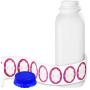 DilaBee Empty Plastic Juice Bottles with caps - Case of 20-16 Oz Food Grade Drink Bottles for Homemade Juice, Smoothies, Tea, Milk, Picnics and More with Tamper Evident Snap-Screw Lids - BPA free