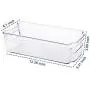 Boîtes de Rangement en Plastique pour Réfrigérateur et Congélateur, 2 Pièces, BPA Free, Organisateur de Rangement pour Réfrigérateur Transparent, 31,7 cm de Longueur Boîtes de Rangement en Plastique pour Réfrigérateur et Congélateur, 2 Pièces, BPA Free, Organisateur de Rangement pour Réfrigérateur Transparent, 31,7 cm de Longueur