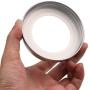 iiniim Stainless Steel Storage Solid Caps Lids for Wide Mouth Mason Jars 6pcs One Size