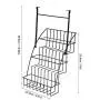 Pull Down Spice Rack,Coated Iron Rust Resistant Wire 3-Tier Hanging Elevated Storage Shelf Cabinets For Kithcen Spice Jars Bottles Rack