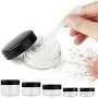200Pcs X 2G 3G 5G 10G 15G 20G Transparent Sample Jars Pot Containers With Black Lids For Makeup Face Cream Lip Balms Storage,200Pcs X 15G