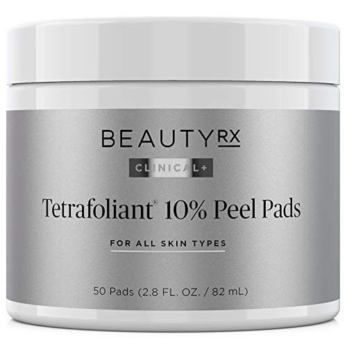 BeautyRx by Dr. Schultz Advanced 10% Glycolic Acid Peel Pads for Fine Lines, Wrinkles, Uneven Skin Tone & Texture