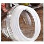 ZAQXSW Sealed cans glass transparent storage jars moisture-proof cans food grains cereals tea storage tanks (Size : 750ml)