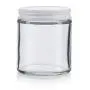 Klarer Dickwandglasbehälter mit geradem Rand – 4 oz / 120 ml (12er-Pack) + Spatel