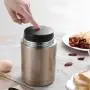 Thermos Food Jar 800ml Thermos Stainless Food Flask,Leakproof Vacuum Insulated Food Containers With Portable Insulation Bag (Color : Pink purple, Size : No-Bag)