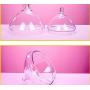 Glass Jar with Lid Transparent Grain Miscellaneous Grains Kitchen Storage Bottle Crystal Candy Jar Decoration Grain Storage Tank,21x41cm