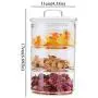 Contenants empilables HIZLJJ de 200 ml, 3 couches, avec couvercle hermétique, pot en verre pour pâtes, thé, café, biscuits, snacks (Couleur : Style A) Contenants empilables HIZLJJ de 200 ml, 3 couches, avec couvercle hermétique, pot en verre pour pâtes, thé, café, biscuits, snacks (Couleur : Style A)