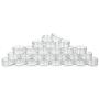 Vivaplex, 25 Clear, 10 Gram Plastic Pot Jars, Cosmetic Containers, With Lids.
