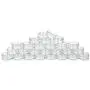 Vivaplex, 25 Clear, 10 Gram Plastic Pot Jars, Cosmetic Containers, With Lids.