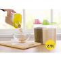 Large Kitchen Food Storage Box Plastic Cereal Dispenser Container Plastic Sealed Multigrain Jars with Lid (F)