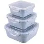 Bouteille de stockage alimentaire pour cuisine, étanche, ensemble de contenants en plastique pour stockage alimentaire avec couvercle, convient au micro-ondes et au lave-vaisselle, adaptable au réfrigérateur (Couleur : Bleu) Bouteille de stockage alimentaire pour cuisine, étanche, ensemble de contenants en plastique pour stockage alimentaire avec couvercle, convient au micro-ondes et au lave-vaisselle, adaptable au réfrigérateur (Couleur : Bleu)