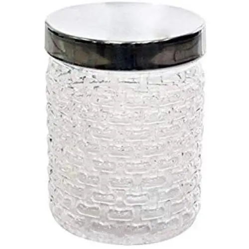 Princeware Kunststoff Lebensmittelbehälter/Dose, Klarer Boden mit Chrom-Effekt Deckel, 750ml