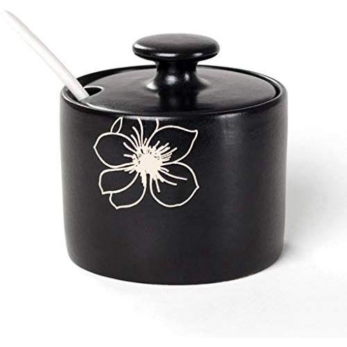 LQQGXLCondiment bottle, jar condiment storage box Spice jars, ceramic cans with lids, food storage containers with lids