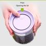 WANGLXST Storage Jar Set, Food Storage Container, Pantry Durable Seal Pot Cereal Storage Containers Dry Foods Liquids Clear Containers, Purple