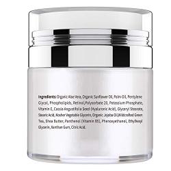 Hotmir Retinol Moisturizer Cream for Face and Neck, | with Retinol, Hyaluronic Acid, Vitamin E and Green Tea | Anti Wrinkle Cream for Men and Women - 1.7 fl oz