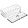 1 Stück Acryl Transparente Lebensmittel Lagerbox Rechteck Teebeutel Organizer Küchen Sortierbehälter mit Staubdichtem Deckel