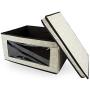 DII Red Wine Glass Storage Bin with Removable Insert for Protecting or Transporting Glasses or China - Damask