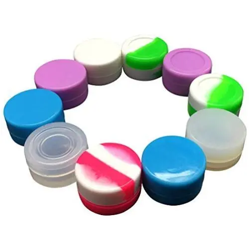 Silikonschalen Behälter 5ml 50er Set – Silikonbehälter für Konzentrate, Öl, Wachs