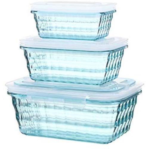 Plastic Kitchen Square Food Storage Containers Canister Grain Storage Tanks Food Storage Jar Airtight Food Storage Containers-weiboluo