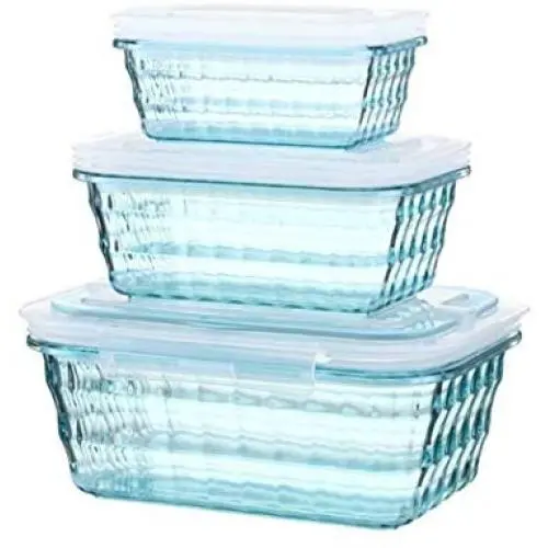 Plastic Kitchen Square Food Storage Containers Canister Grain Storage Tanks Food Storage Jar Airtight Food Storage Containers-weiboluo