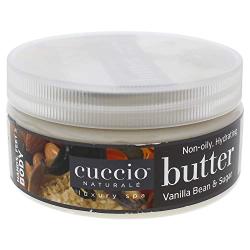 Cuccio Naturalé Butter Blend Vanilla Bean & Sugar - Non-Greasy Lotion for Hand, Body & Feet - Comforting/De-stressing - Paraben/Cruelty Free, w/ Natural Ingredients & Plant Based Preservatives - 8 oz