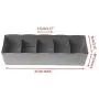 Boîte de Rangement pour Sous-Vêtements 5 Cases / Placettes – Organisateur de Classement Ménager (Blanc) Boîte de Rangement pour Sous-Vêtements 5 Cases / Placettes – Organisateur de Classement Ménager (Blanc)