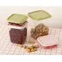 Maßgeschneidertes 17-teiliges Lebensmittel-Aufbewahrungsbox-Set Küchen-Fertigung Lebensmittel-Aufbewahrungsboxen Lebensmittelbehälter (Farbe: Grün)
