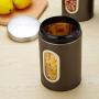 Food Storage Containers Stainless Steel Kitchen Airtight Canister Jars with Lids and Clear Windows,Pantry Organization and Storage for Tea Snacks Sugar,Black 53oz