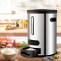 Food Jars & Crocks Storage Meter Barrel Intelligent Automatic Metering Meter Barrel Stainless Steel Sealed Rice Box Household Kitchen Meter Cylinder 10kg Durable