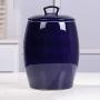 Food Jars & Crocks Rice Storage Bucket Household Ceramic Rice Cylinder Kitchen Moisture-proof And Insect-proof Rice Storage Box Gift (Color : Blue, Size : 25x33cm)
