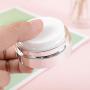 MISAZ 3 Pieces Airless Pump Jars Empty Refillable Cosmetic Containers Lotion Bottle Eye Cream Jars Makeup Sample Vials for Women Girls Beauty Travel Size,15/30/50ML, White