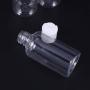 Lurrose 15Pcs 75ml Refillable pump dispenser bottle press cap liquid lotion cream bottle empty travel bottle container (random cap color)