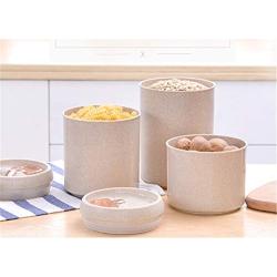 Mini Spice Jars Creative wheat straw kitchen snack storage box storage tank