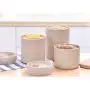 Mini Spice Jars Creative wheat straw kitchen snack storage box storage tank Mini Spice Jars Creative wheat straw kitchen snack storage box storage tank