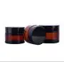 4 Stück 20 ml Amber Glas Auffüllbare Kosmetikcreme Gläser Dose Behälter mit Schraubdeckel (20g)