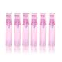6Pcs 10ml/0.3oz Plastic Airless Pump Lotion Bottle Empty Refillable Vacuum Bottle with Pump Head and Clear Lid Cosmetic Sample Containers Dispenser for Emulsion Face Cream Lotion(Pink)