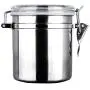 Melo-bell Sealed Jar Home Kitchen Reusable Grains Food Canisters Herbs Stainless Steel Storage Bottle Buckle Sealed Jar