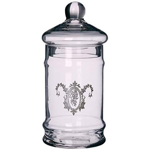 Better & Best Pharmacy Jar with Drawing of Reasons Vegetable, Glass, 11 x 11 x 24 cm
