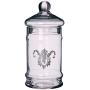 Better & Best Pharmacy Jar with Drawing of Reasons Vegetable, Glass, 11 x 11 x 24 cm