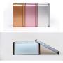 Yardwe Rectangular Tinplate Tea Tin Mini Tea Container Coffee Sugar Storage Box for Loose Tea 13x8x6cm(Pink)