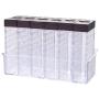 transparent Spice Jar Colorful Lid Seasoning Box 6pcs/set Kitchen Tools Salt Condiment Cruet Storage box Containers,brown