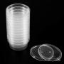 Toyvian Clear Jars Mini Toy Storage Containers Plastic Transparent Small Foam Balls Box with Cover for Kids Adults 50pcs 20g